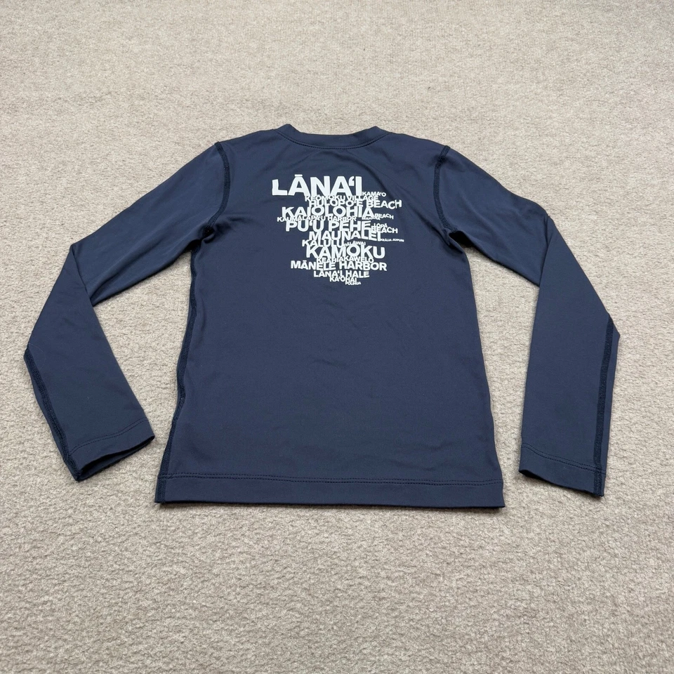 James Perse Shirt Girl's Size M 6 - 7 Years Blue Long Sleeve Activewear Pullover - Image 4 of 4