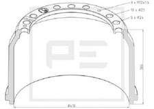 Tambour de frein Mercedes 410