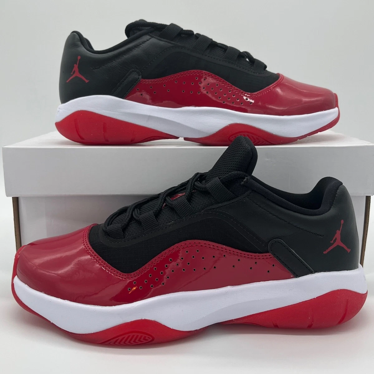 Nike Air Jordan 11 CMFT Low Bred Red Black Sneakers DV2629 006 Womens Size NEW