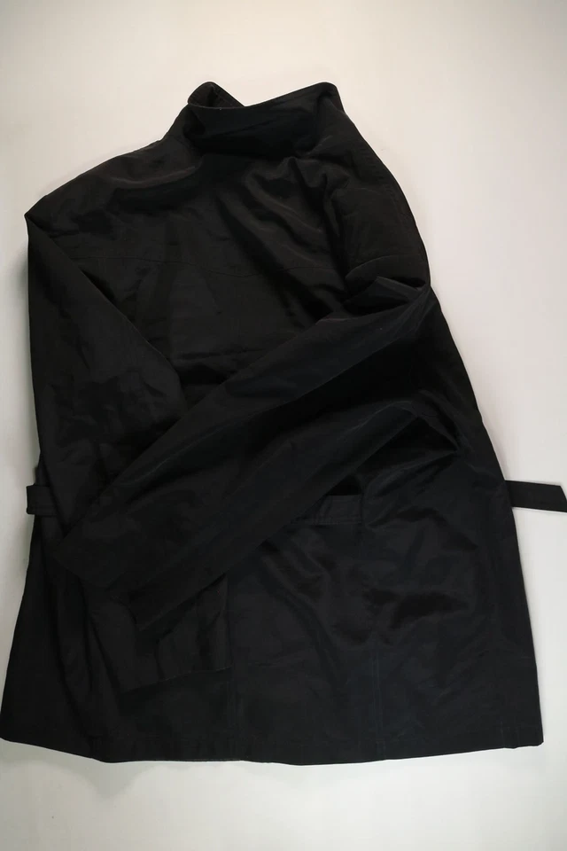 Mens Gallery Black Windbreak Light Coat Size XL EUC - Image 2 of 4