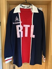 1980/81 PSG Paris St. Germain Heim, Trikot, Langarm, Größe L. Ohne Rückennummer