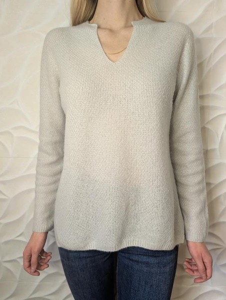 Women Marc Cain Sweater Grey Cashmere 36 / S / 44 #MQRK