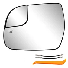 Left Driver Side Convex Mirror Glass w/ Power Heated For 2014-2020 Toyota Sienna