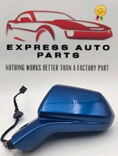 16-19 Chevrolet Camaro Driver Side Door Mirror Blind Zone Alert Hyper Blue