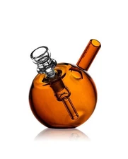Grav® Labs SPHERICAL Pocket Bubbler COOL BONG Glass Water Pipe Hand Pipe *USA*AM