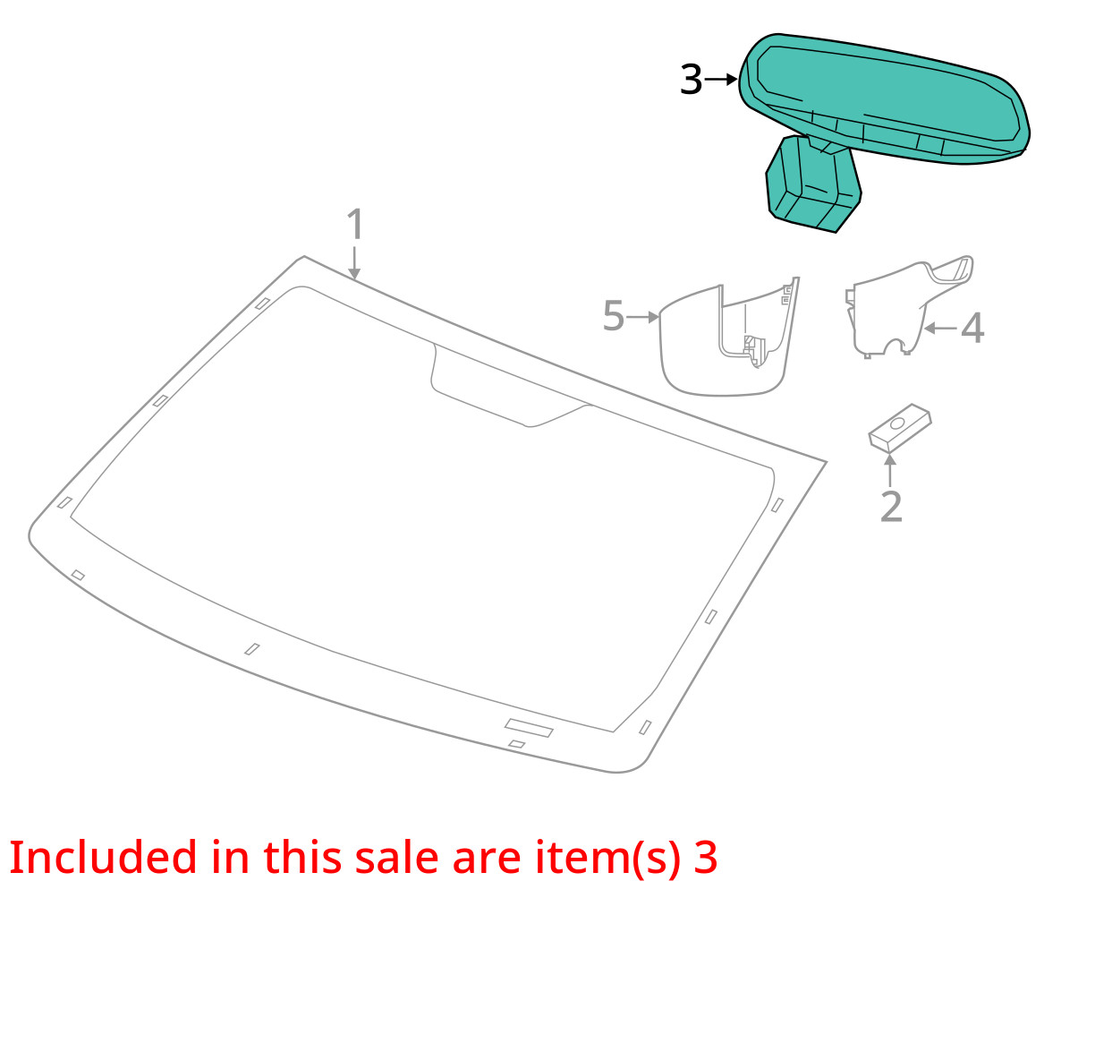 Rear View Mirror Automatic Dimming Opt Rsk Fits 19-23 CHEROKEE 1687358