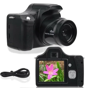 4K Caméra numérique,18X Zoom FHD SLR Caméra,3in LCD Longueur focale longue de l'écran