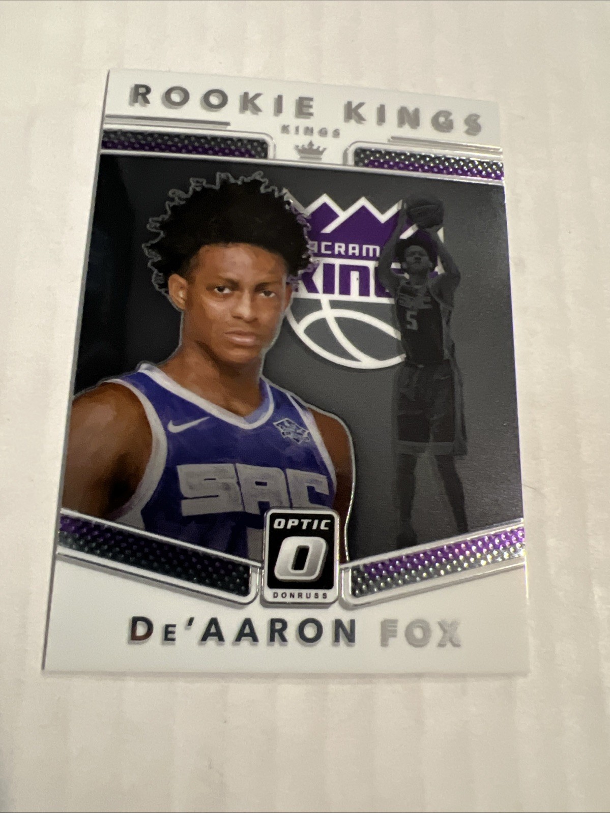 2017-18 Panini Donruss Optic - Rookie Kings De'Aaron Fox #5 (RC)