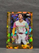 JACKSON MERRILL - 2025 Topps Chrome Sapphire Gold Refractor /50 #61 Padres