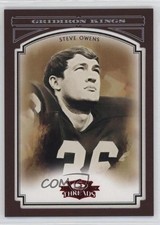 2006 Donruss Threads College Gridiron Kings Red Framed 66/100 Steve Owens 9bp