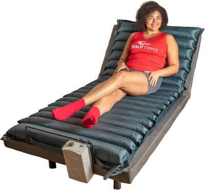 #ad 4.5” Alternating Pressure Air Mattress with Electric Pump Low Air Loss Stage $333.99