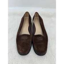 Salvatore Ferragamo Boutique Brown Suede Wedge Loafers Women’s 9.5 Comfort Slip