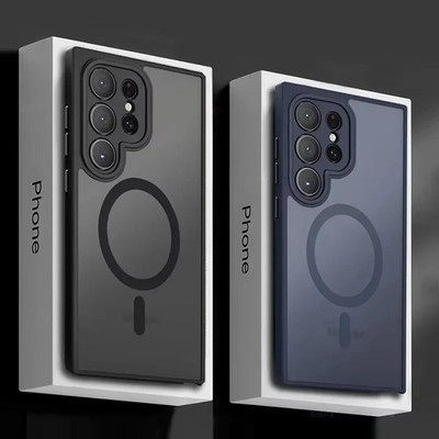 For Samsung Galaxy S26/S25/S24/S23/S22 Ultra Frosted Case Mag Safe Shockproof