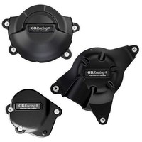 GBRacing Motorschutz-Set Yamaha YZF-R6 2006-2016 Schwarz Front Crash Protection