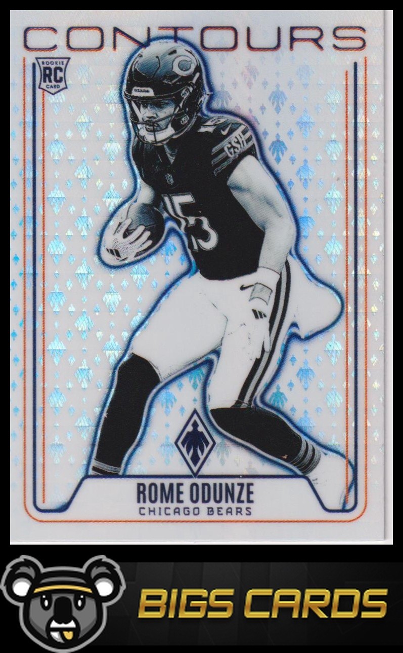Rome Odunze 2024 Panini Phoenix #CON-ROE Contours Lazer Chicago Bears