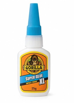Gorilla Super Glue XL Impact-Tough Strong Adhesive Metal Wood 25g (GORILLA)