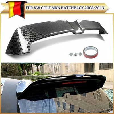 Carbon Look Dachkantenspoiler Sport Style für VW Golf 6 / MK6 09-13 Heckspoiler