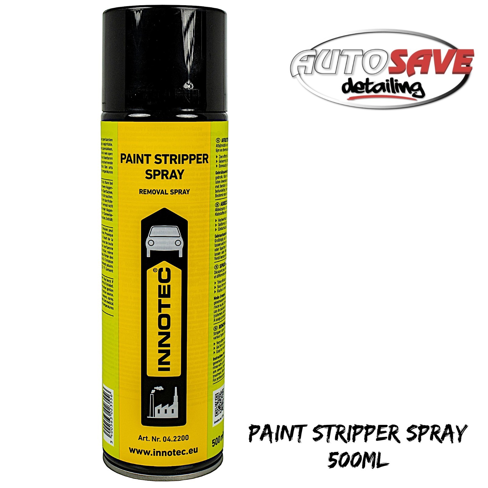 Innotec -Paint Stripper Spray 500ml |Removal Of Carbon Residues,Gasket Maker Etc