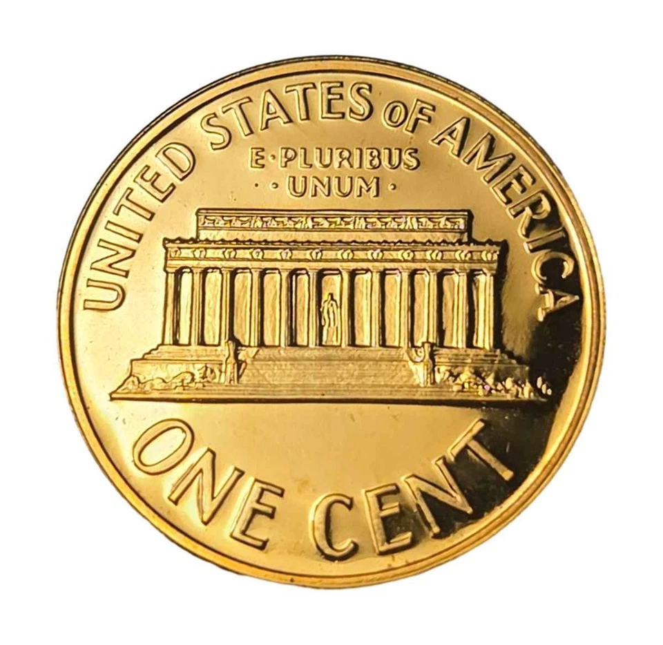 1960 Lincoln Memorial Cent Proof Large Date 1C US Coin - Image 2 of 4