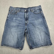 Levi's Denim Shorts Mens 40 469 Zip Fly 5 Pocket WaterLess Red Tab 12 Inseam
