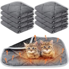 8 Pack Self Heating Cat Mat Self Warming Cat Bed Extra Warm Thermal Pet Bed M...