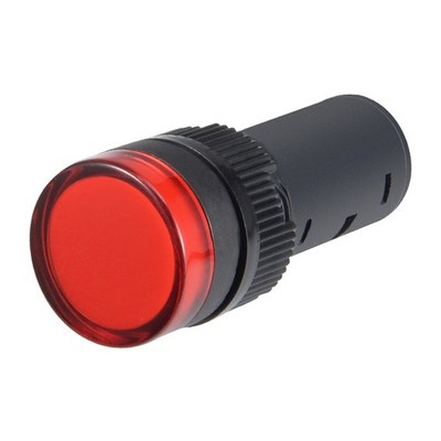 3 x AC/DC 12V Indicator Lights Red LED Flush Panel Mount 5/8'' 16mm