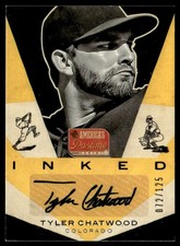 2013 Panini America's Pastime Inked Gold Tyler Chatwood Auto /125 Colorado