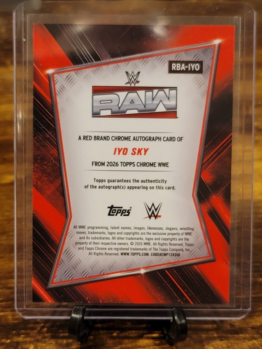 2025 Topps Chrome WWE - Red Brand Autographs Iyo Sky #RBA-IYO (AU