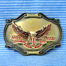 Right To Keep And Bear Arms Eagle Belt Buckle 2nd Amendment 70s Raintree .CPA586