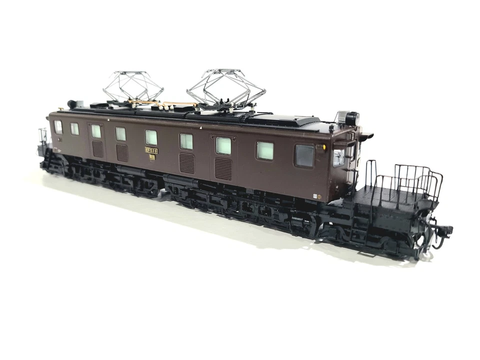Tenshodo EF57 Eléctrico Marrón #EF571 HO Plástico Modelo #52008 Foto 3 de 4