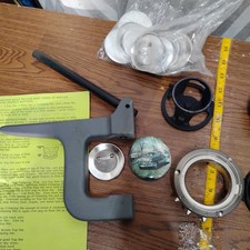 Vintage Button Machine 2-1/4" Button Press Maker, Made In USA 