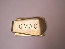 GMAC Vintage SMALL FOLDING Money Clip cash dollars euros $ mc34