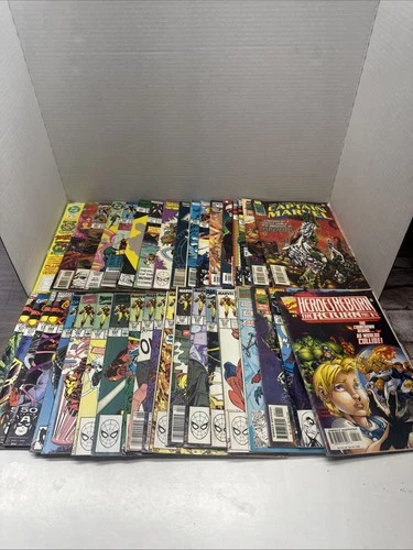 Lot Of 37 Vintage Comic Book Iron Man Green Lantern Marvel