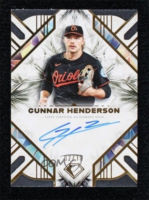 2025 Topps Diamond Icons Black 2/10 Gunnar Henderson #AC-GH Auto tw0