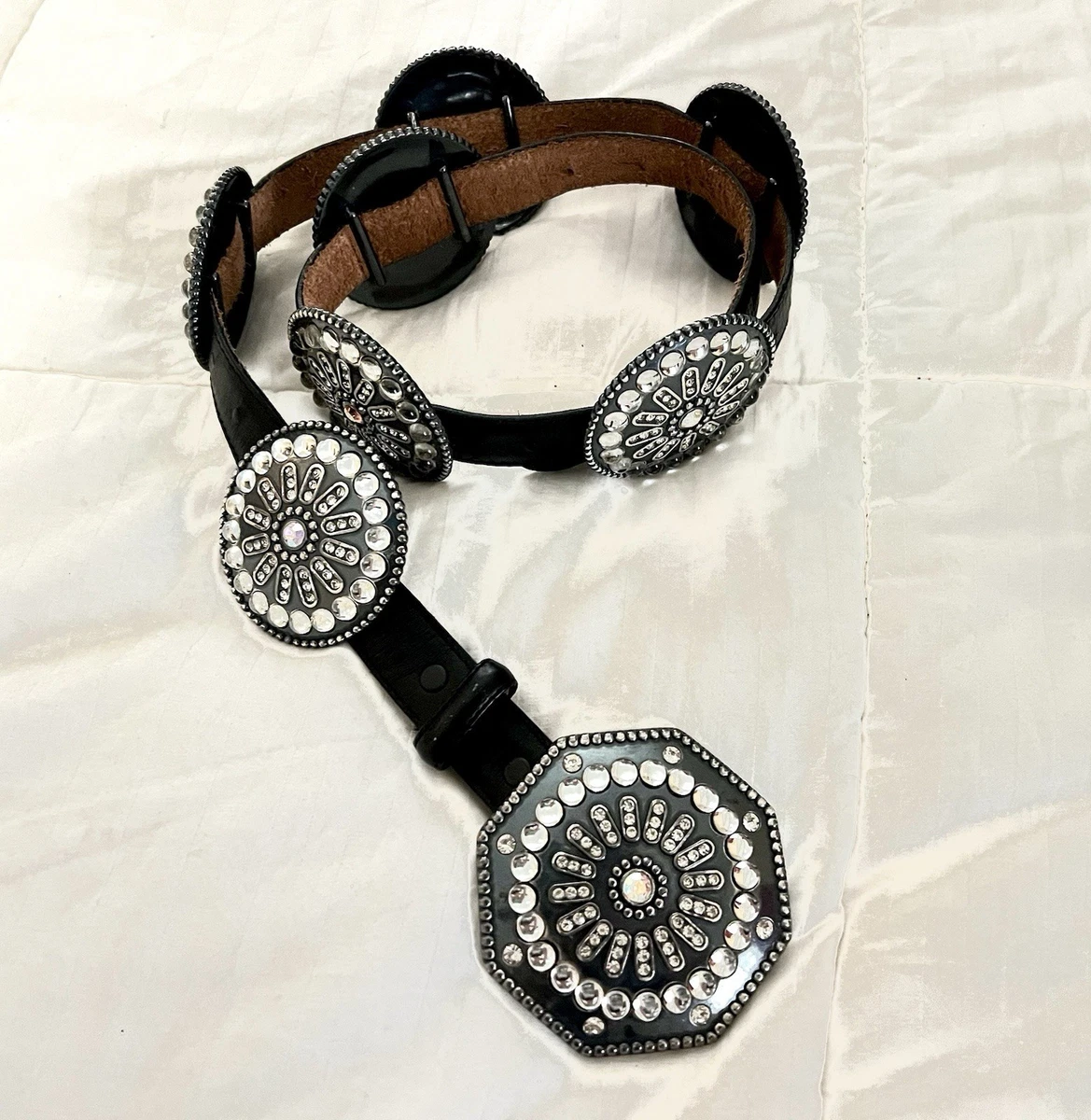 Black Tony Lama Concho Belts for Women for sale | eBay display picture 1