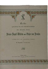 Rede Konfirmation Prinzen August Wilhelm und Oskar von Preußen 1903 H-28831