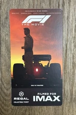 F1: The Movie IMAX Collectible Card Movie Ticket Regal Rewards Limited Edition