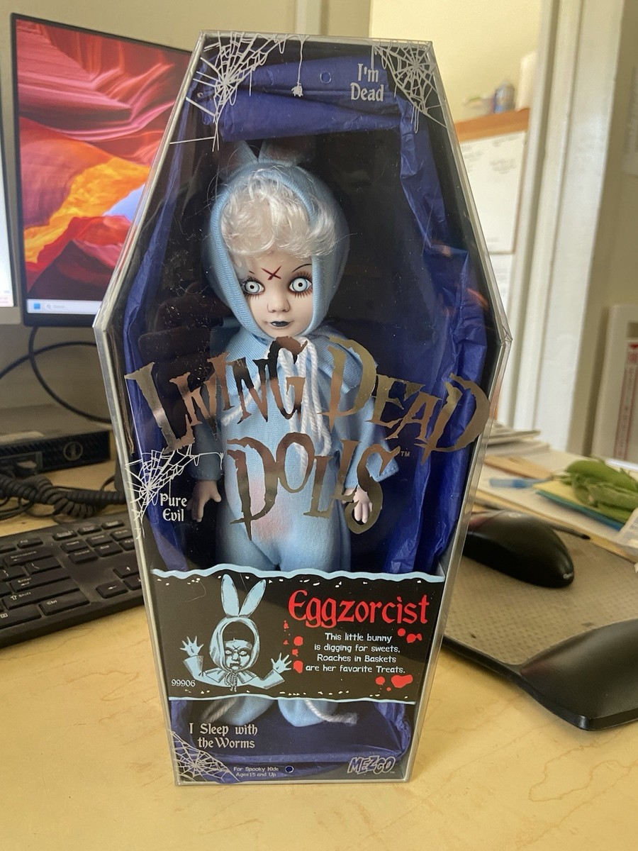 SIGNED Mezco Living Dead Dolls Blue Eggzorcist SDCC 2000 Exclusive