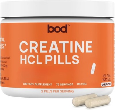 New bod Creatine Hydrochloride Supplement for Men&Women- 75 Servings Exp.07/2028