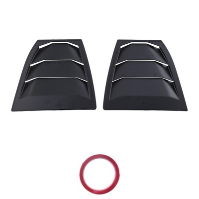 Gloss Black Window Louvers Side ABS for Mazda 3 Axela 14-18 Privacy Pair