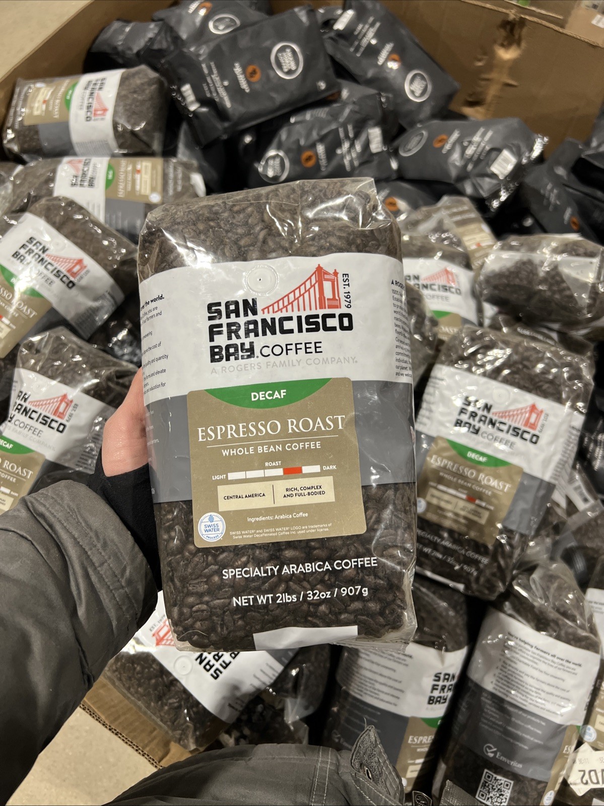 Decaf Espresso Roast Whole Bean Coffee 2lb Bag- BB 03-26-202