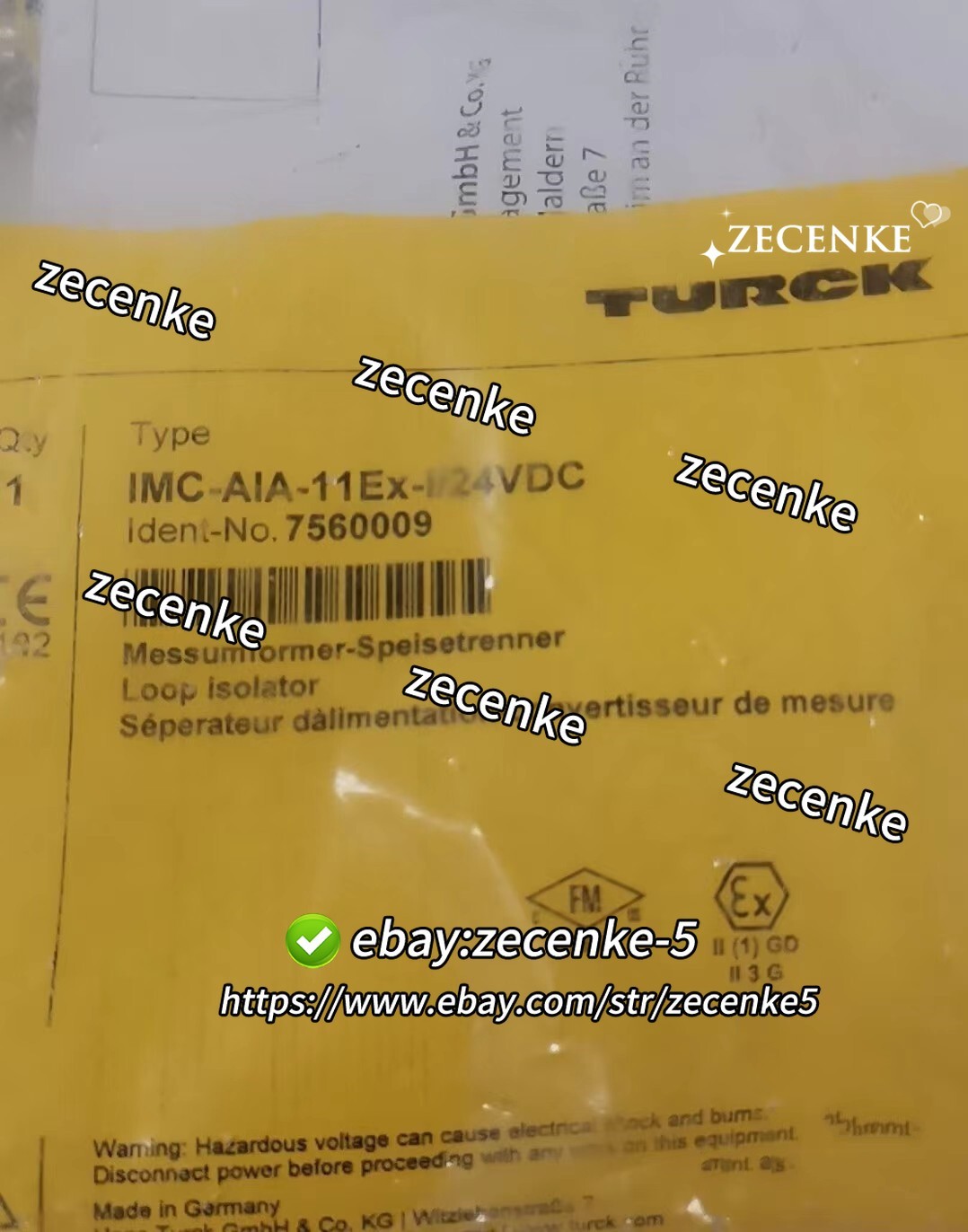 1PCS NEW TURCK IMC-AIA-11Ex-i/24VDC (DHL or EMS) #N66P YF