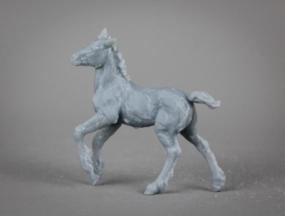 Paintable Resin Bella Gypsy Vanner Foal/Filly ~ Breyer Stablemate Sized 1:32
