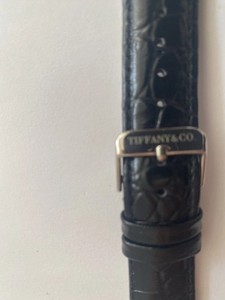 Tiffany & Co 20mm Black  Watch Strap Band Pre-Owned