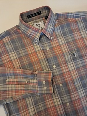 NWOT Dally O Men's Sz M Plaid Western Button Down Shirt Rodeo Texas Cowboy Barn