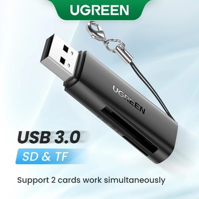 UGREEN USB 3.0 SD TF Card Reader Adapter Micro SD Memory Card Reader for PC Lapt