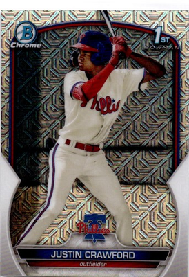 #ad #ad 2023 Justin Crawford 2023 Bowman Chrome Prospects BCP 3 Mojo $4.25