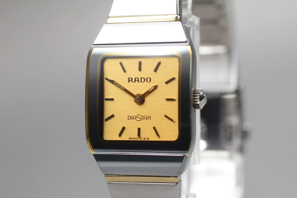 [Near MINT] RADO Diastar 204.0268.3 Gold Dial Quartz Ladies Watch From JAPAN - Image 3 of 4