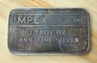 Ultra Rare IMPEX 1 oz Vintage Silver Bar Made by ENGELHARD - Under 100 Minted!