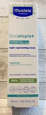 Mustela Stelatopia+ - Lipid-Replenishing Cream - Moisturizer for Eczema-Prone